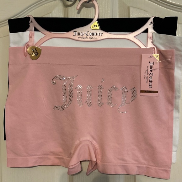 Juicy Couture 3 Pk Women's Rhinestones Underwear Panties Intimates plus size - Picture 1 of 12